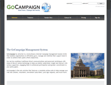 Tablet Screenshot of gocampaign.com